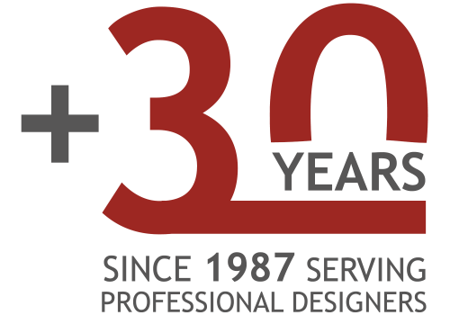 30 years serving profesional designers